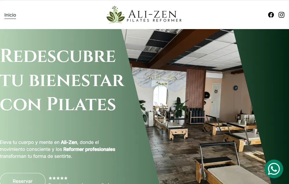Captura de Alizen Pilates